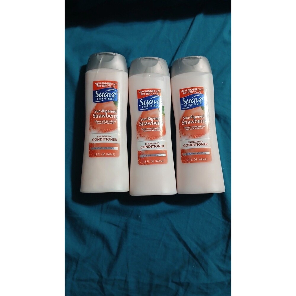 Suave Essentials Sun Ripened Strawberry Conditioner 15oz DISCONTINUED Lot of 3
